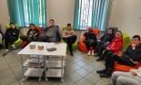 Uczniowie podczas prezentacji pt. Pierwsze kroki na rynku pracy